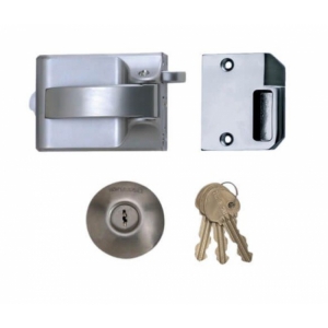 Ingersoll SC71 Satin Chrome Cylinder Rim Front Door Lock